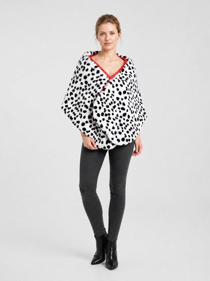 Cruella Cosplay Cape Cloak, Black and White, M–XL product detail