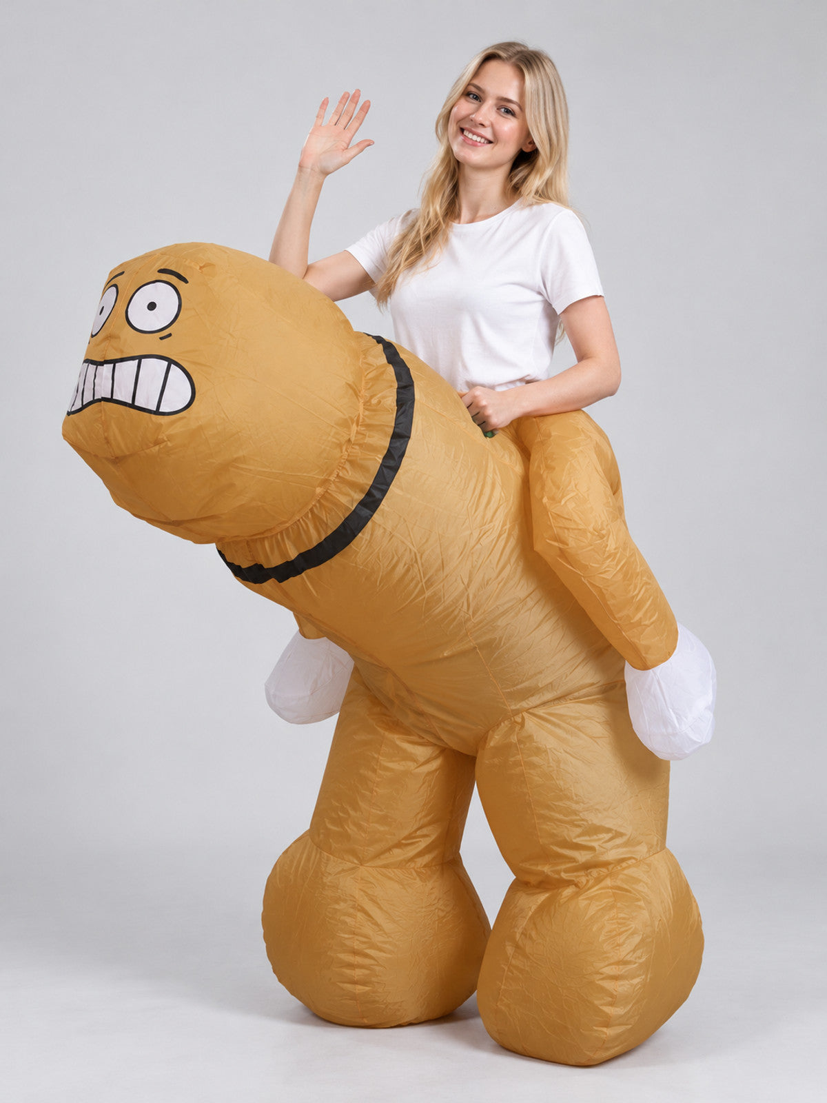 Inflatable Big Bird Costume for Carnival, White