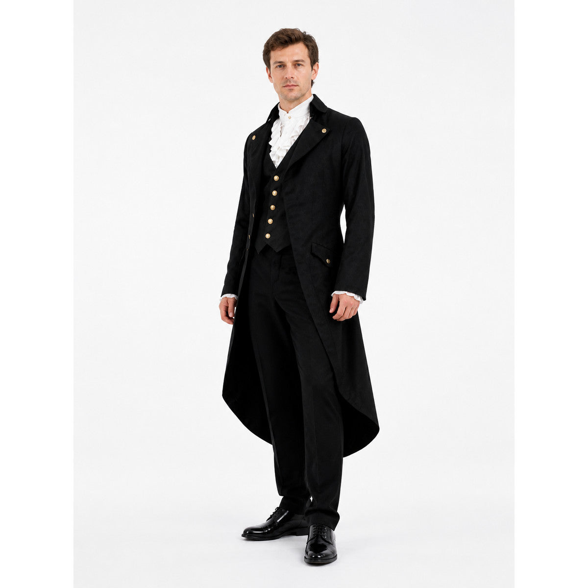 Black Victorian Gothic and Steampunk Tailcoat lifestyle