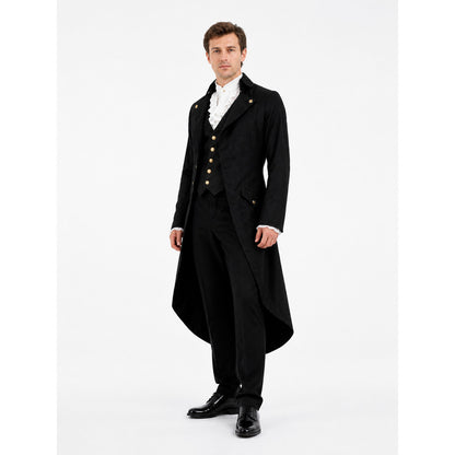 Black Victorian Gothic and Steampunk Tailcoat lifestyle