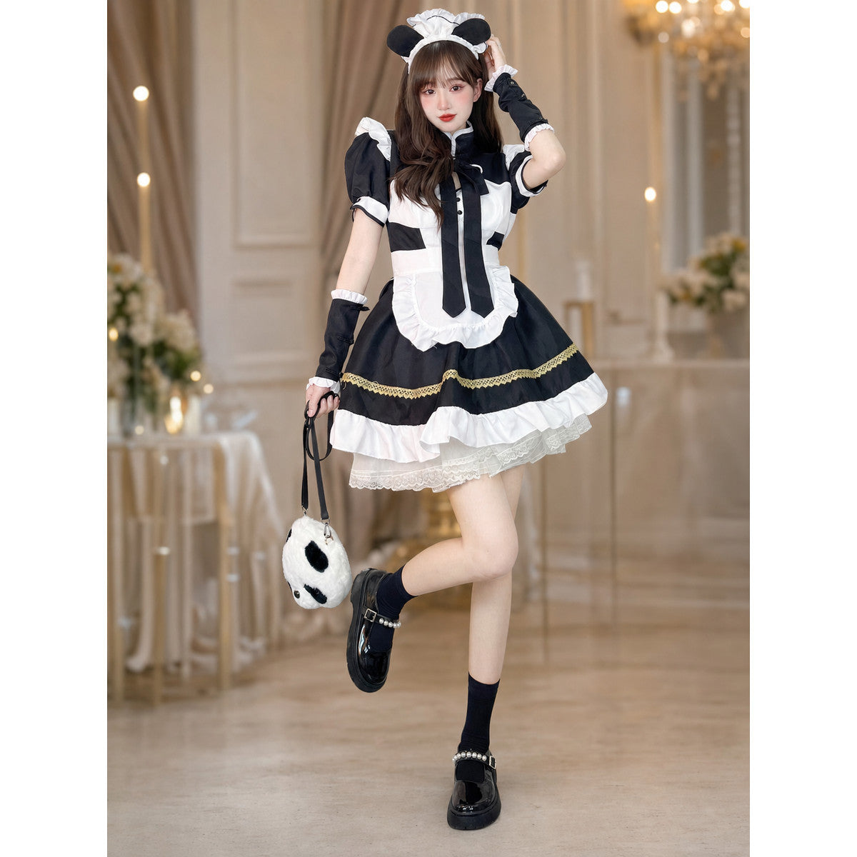 Anime Cosplay Maid Costume with Apron