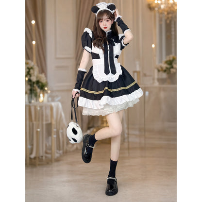 Anime Cosplay Maid Costume with Apron