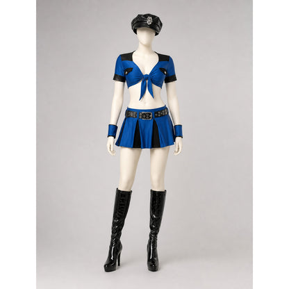 Police-Style Skirt Costume for Role-Playing Looks