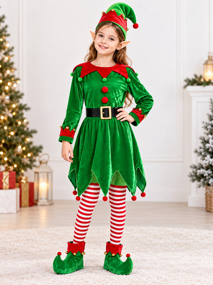 Kids' Green Elf Costume