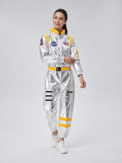 One-Piece Astronaut Costume with Patches and Visor Costumes detail