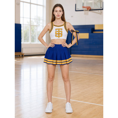 Cheerleading Costume with Pleated Skirt lifestyle view