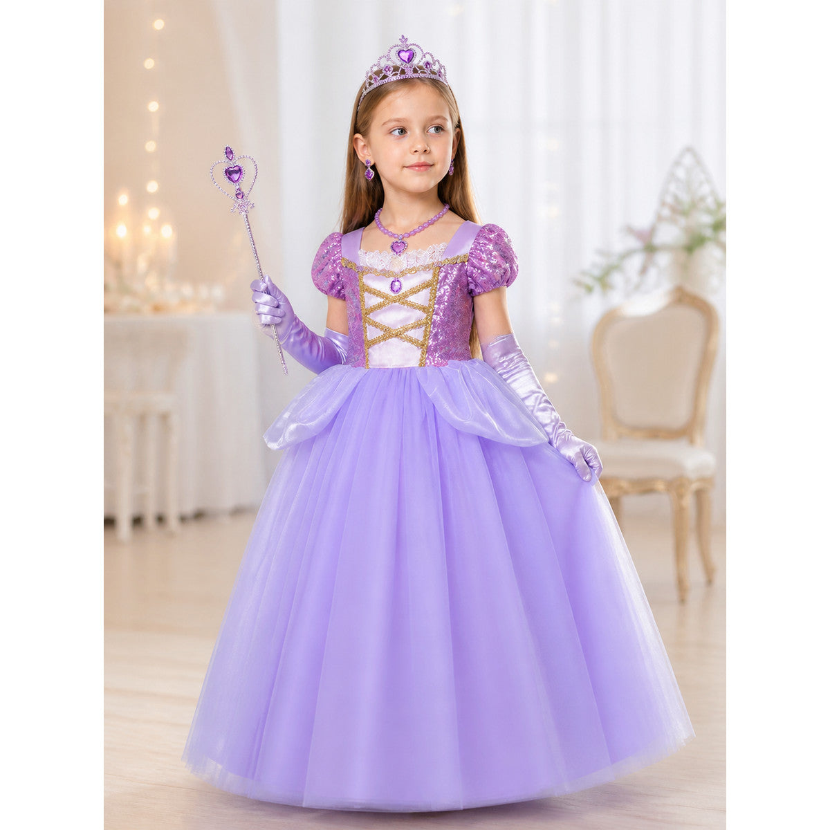 Purple Princess Halloween Costume lifestyle view