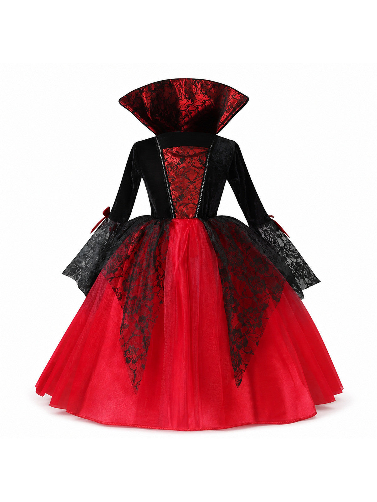 2025 Girls Cosplay Vampire Halloween Dress For Kids Ghost Bride Gothic Costume