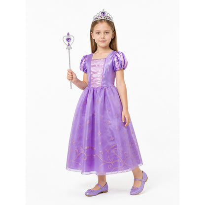 Halloween Princess Dress with Crown and Wand Costume Dresses detail