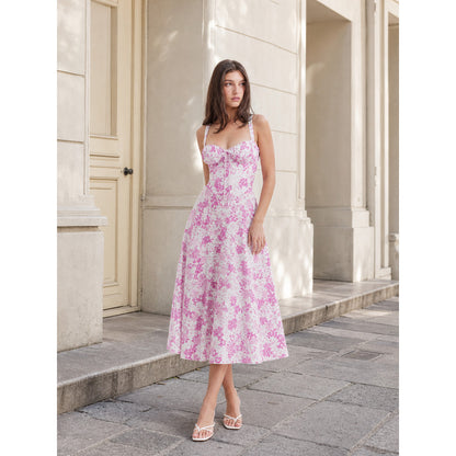 Women's Summer Floral Midi Sundress product detail