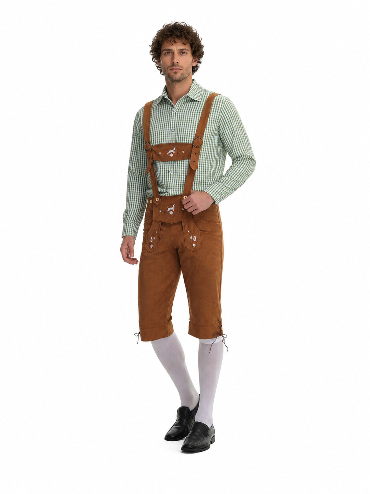 Bavarian Costume with Suspenders for Oktoberfest Costumes detail