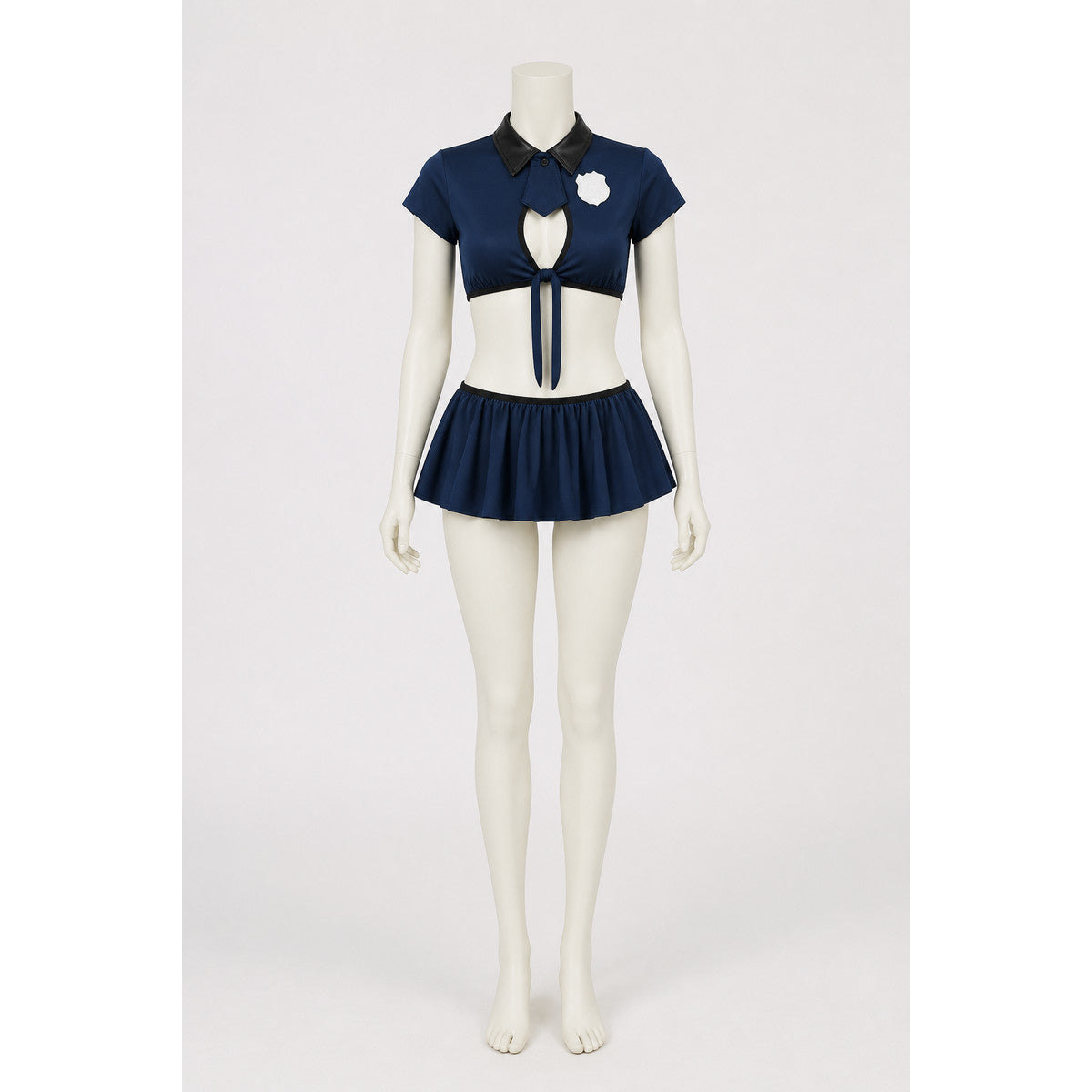 Police Costume with Short Top and Skirt Costumes detail