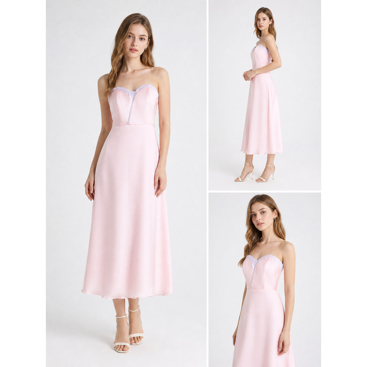 Women's Pink Glinda Wicked 2 Cosplay Evening Dress lifestyle view 2