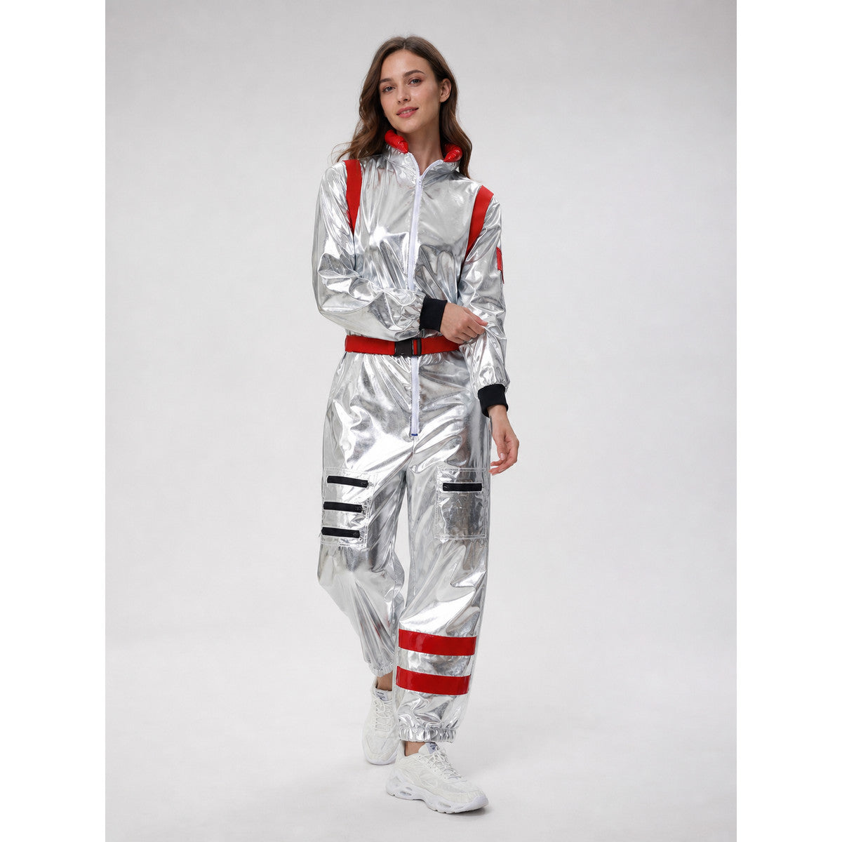 Silver Astronaut Spacesuit Costume for Cosplay