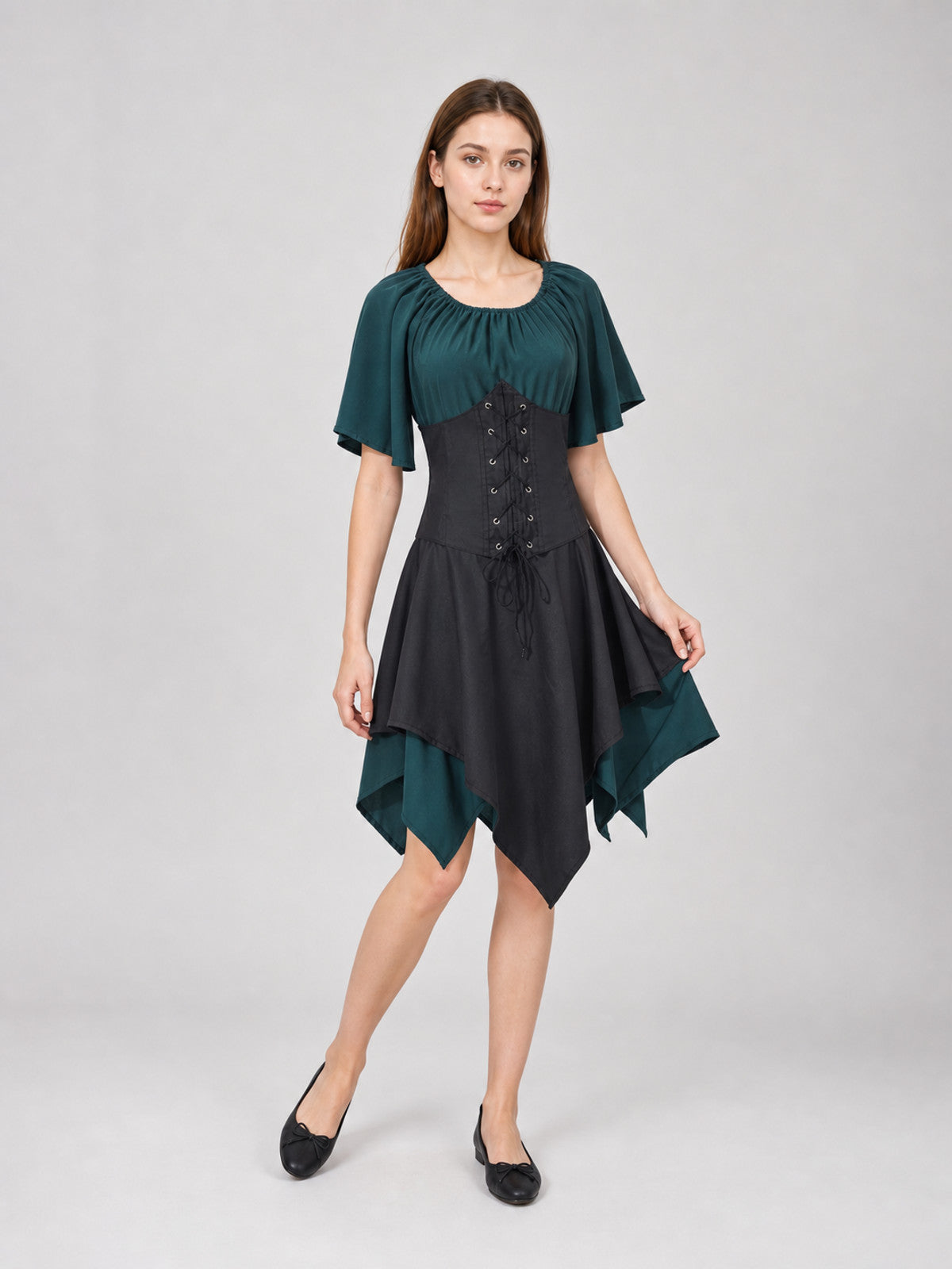 Gothic Medieval-Style Dress for Cosplay