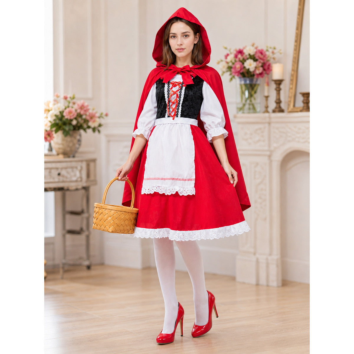 Little Red Riding Hood Carnival Costume with Hood lifestyle