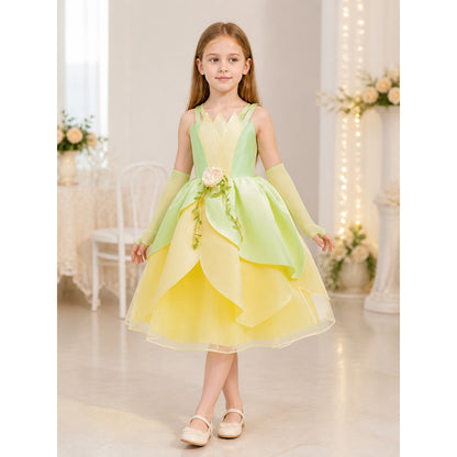 Light Green Princess Costume for Halloween lifestyle view