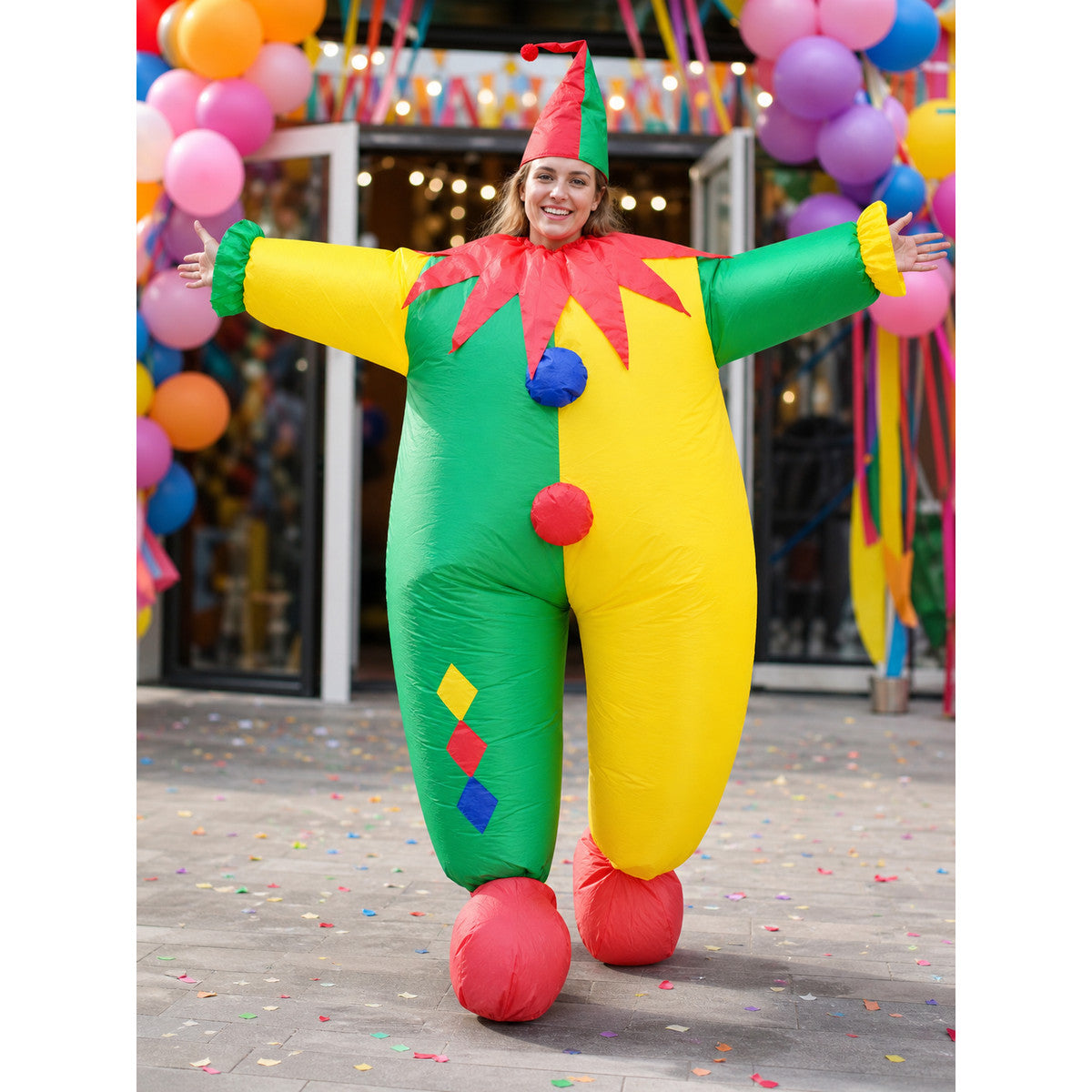 Inflatable Clown Costume for Parties and Celebrations lifestyle view
