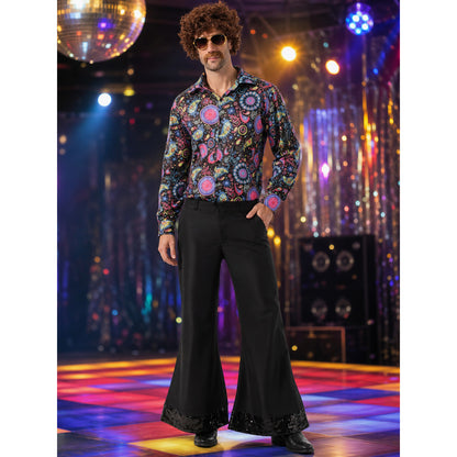 Retro 70s Disco Costume, 2 Pieces lifestyle view