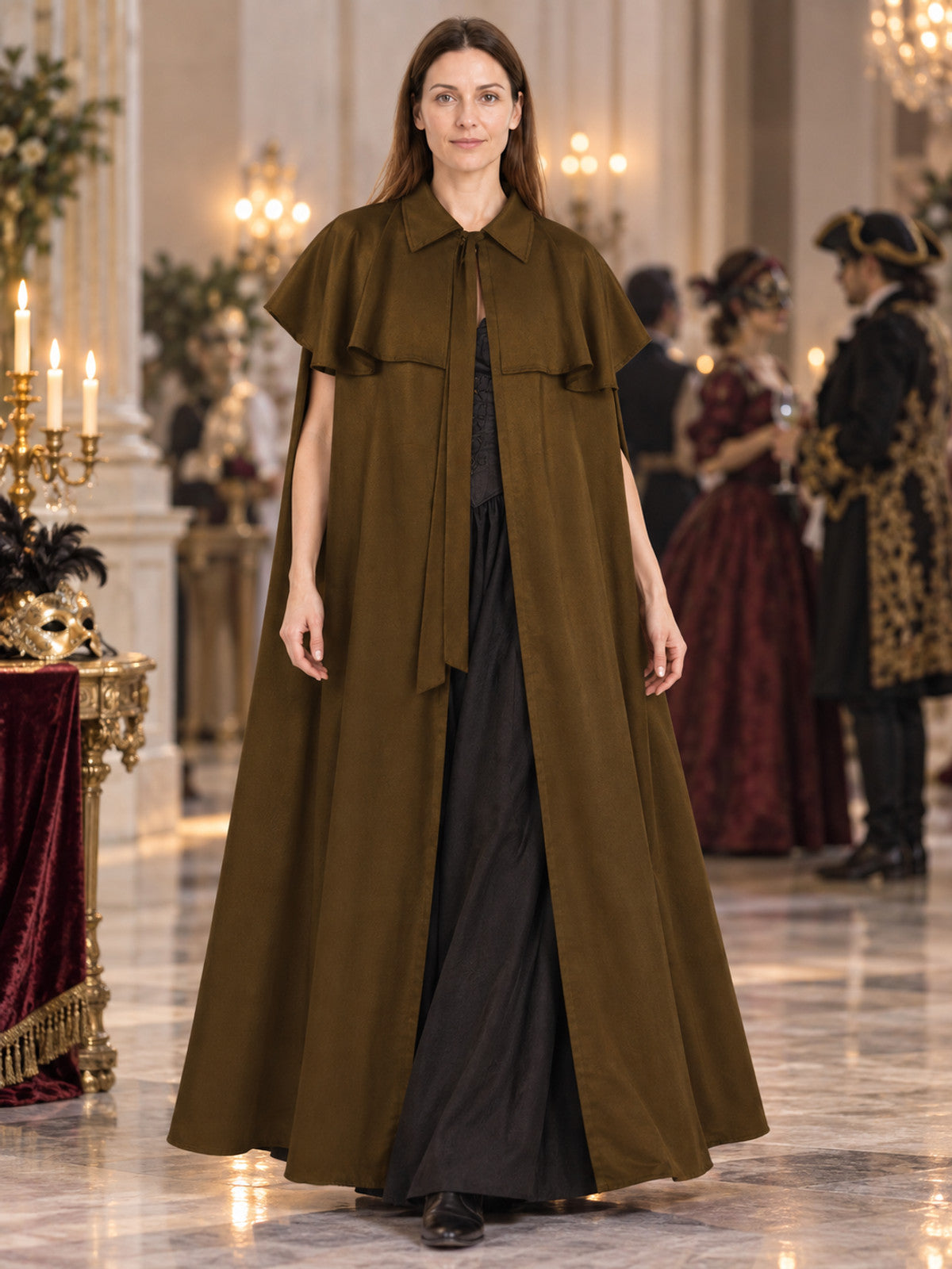 Carnival Cloak Cape with Shoulder Cape and Collar