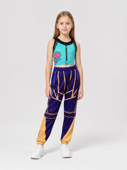 Zoe Cosplay Costume: Zip-Up Top and Pants