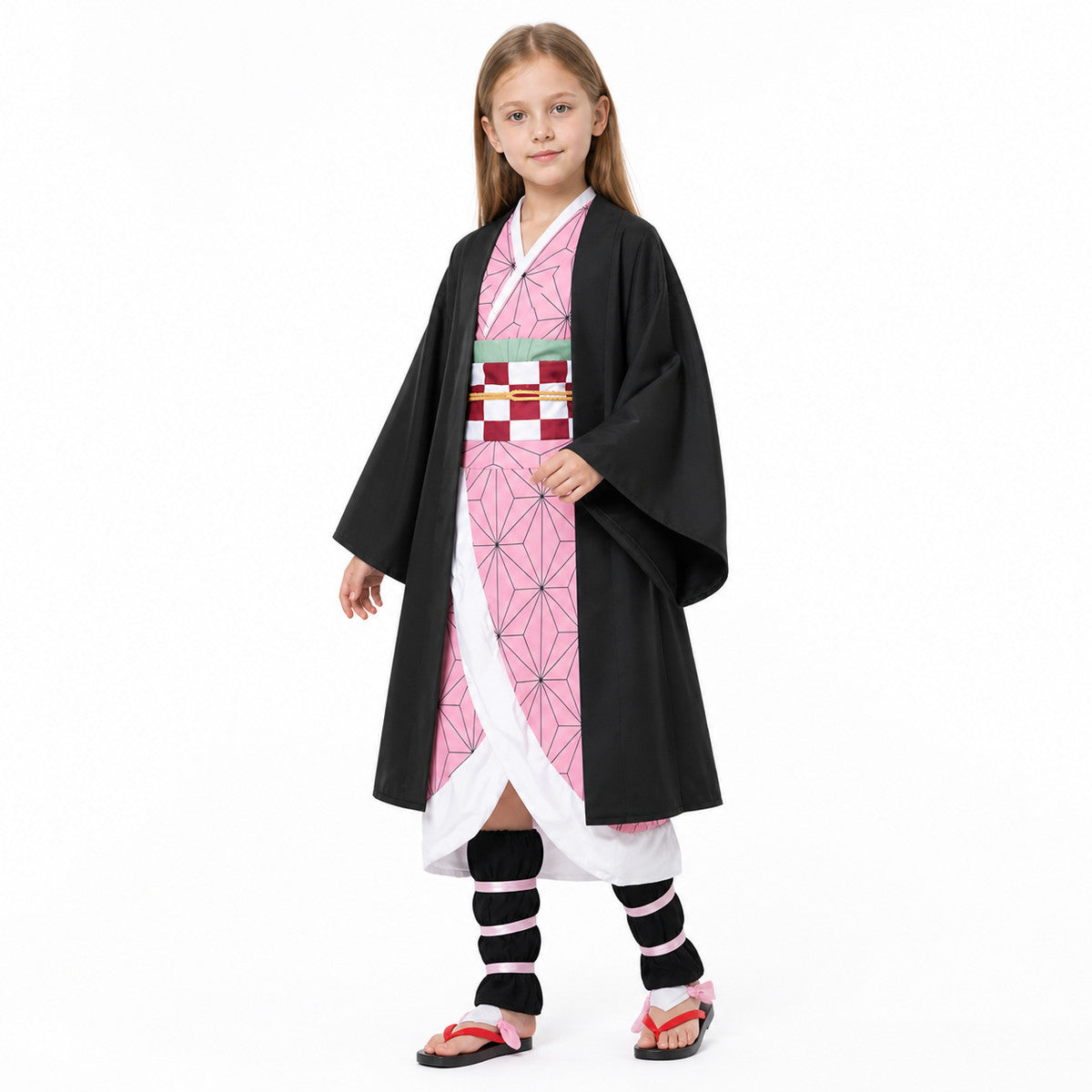 Nezuko Costume from the Anime Demon Slayer: Kimetsu no Yaiba, Black Costumes detail