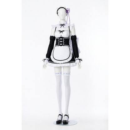 Cosplay costume with accessories, black and white