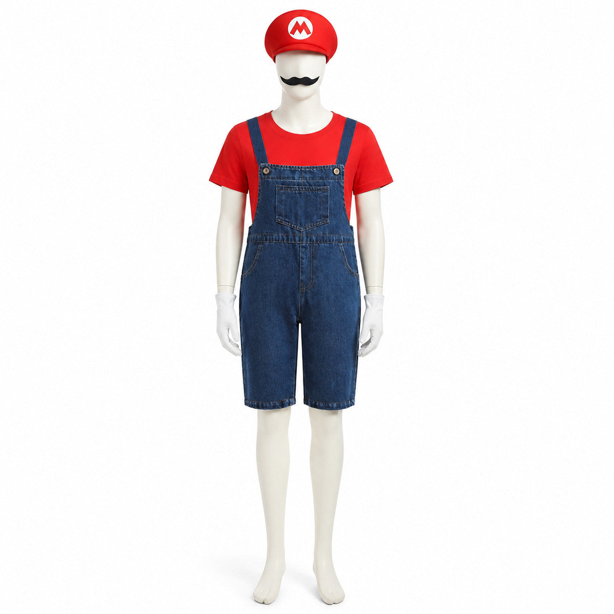 Mario Costume with T-Shirt and Bib Overalls Costumes detail