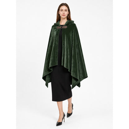 Green Hooded Costume Cloak for Cosplay lifestyle