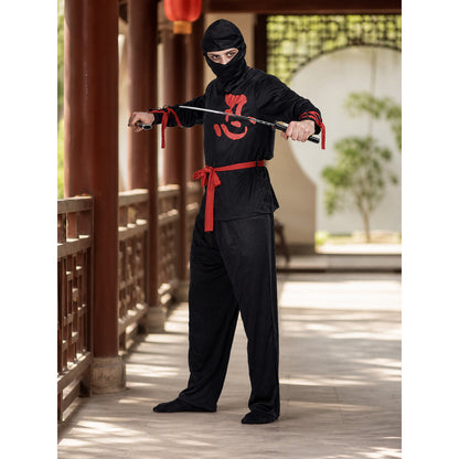 Black Ninja Costume for Cosplay and Halloween lifestyle
