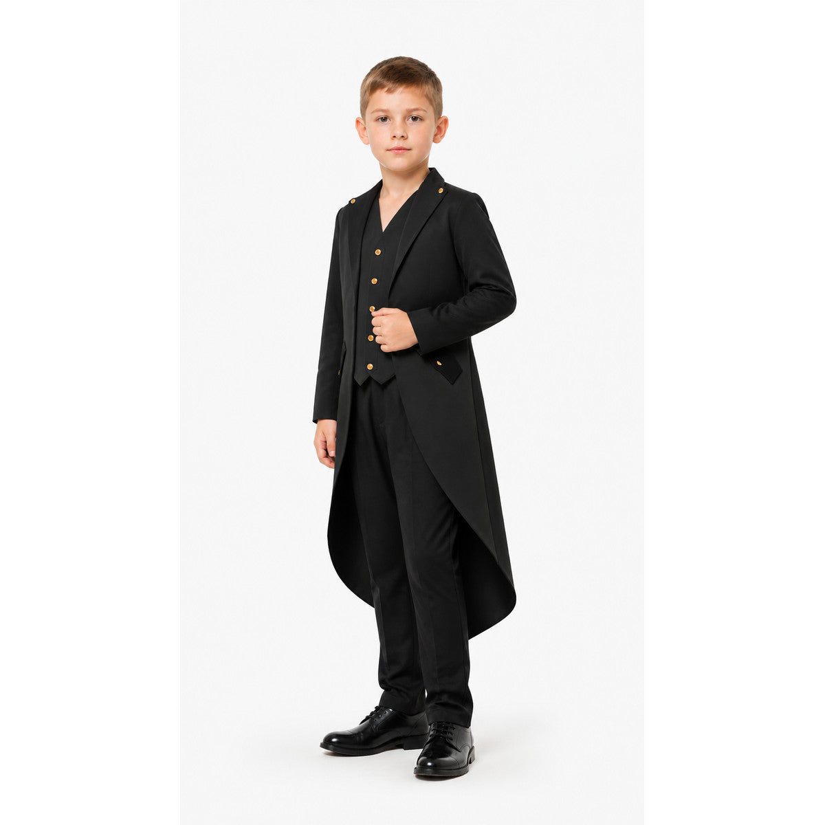 Tailcoat with long tails, lapels, and slanted pockets product detail