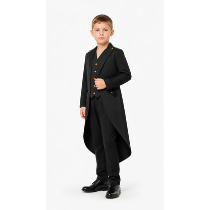 Tailcoat with long tails, lapels, and slanted pockets product detail