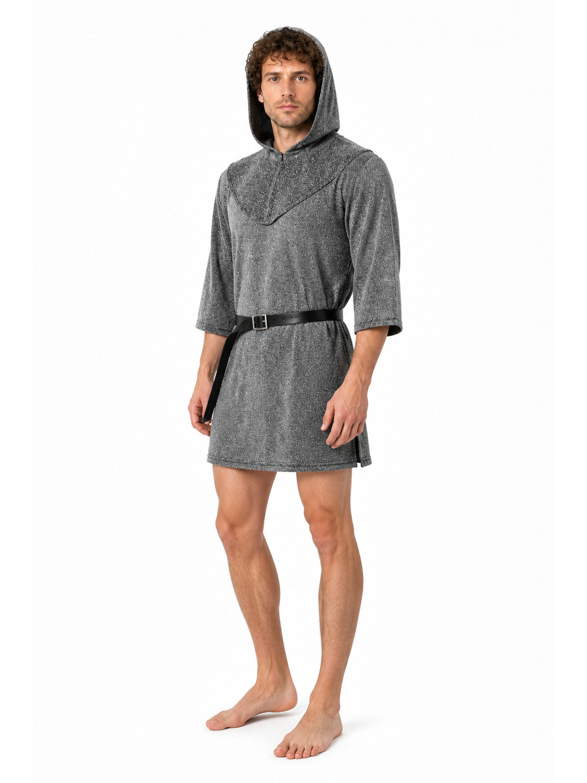 Medieval Hooded Costume with Belt for Cosplay