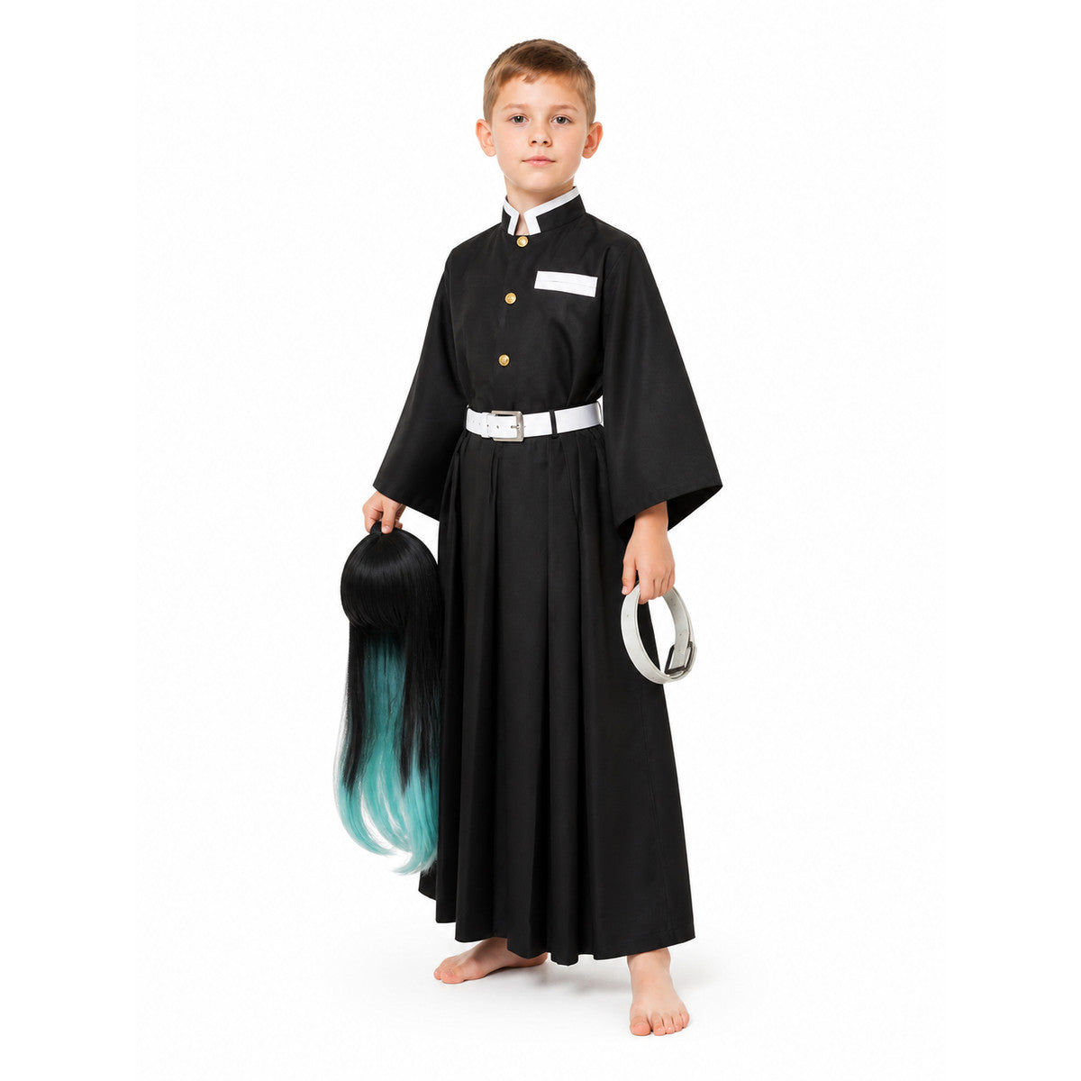 Tokito Muichiro Demon Slayer Costume with Wig Costume Wigs detail