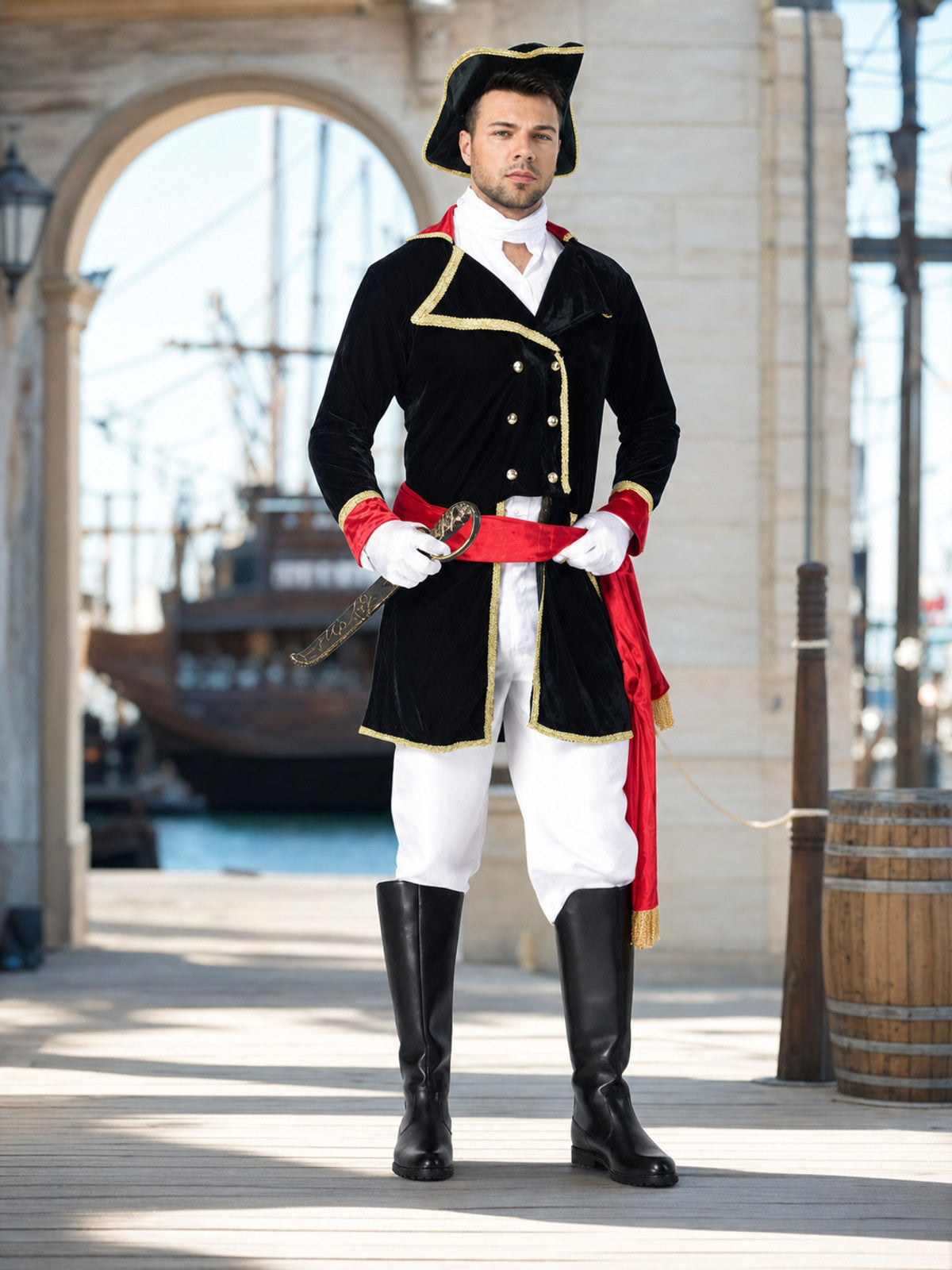 Pirate Captain Costume with Hat