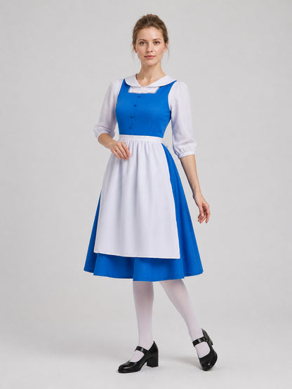 Alice cosplay dress, blue and white, with apron Costume Dresses detail