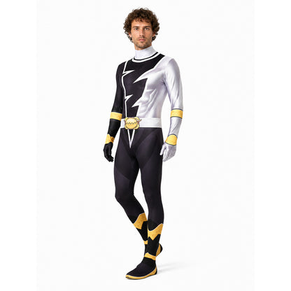 Carnival Costume Jumpsuit with a Geometric Pattern on-model front view