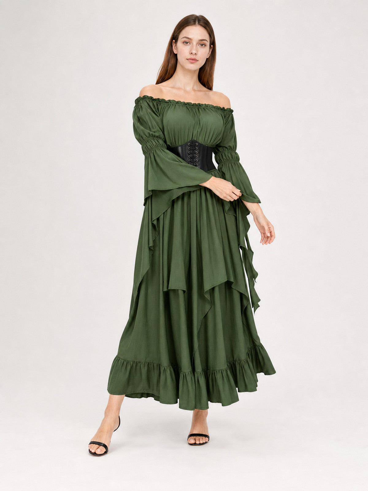 Medieval Off-the-Shoulder Ball Gown