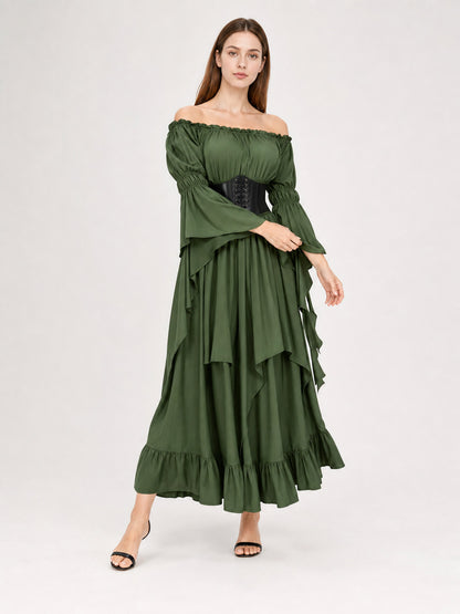 Medieval Off-the-Shoulder Ball Gown