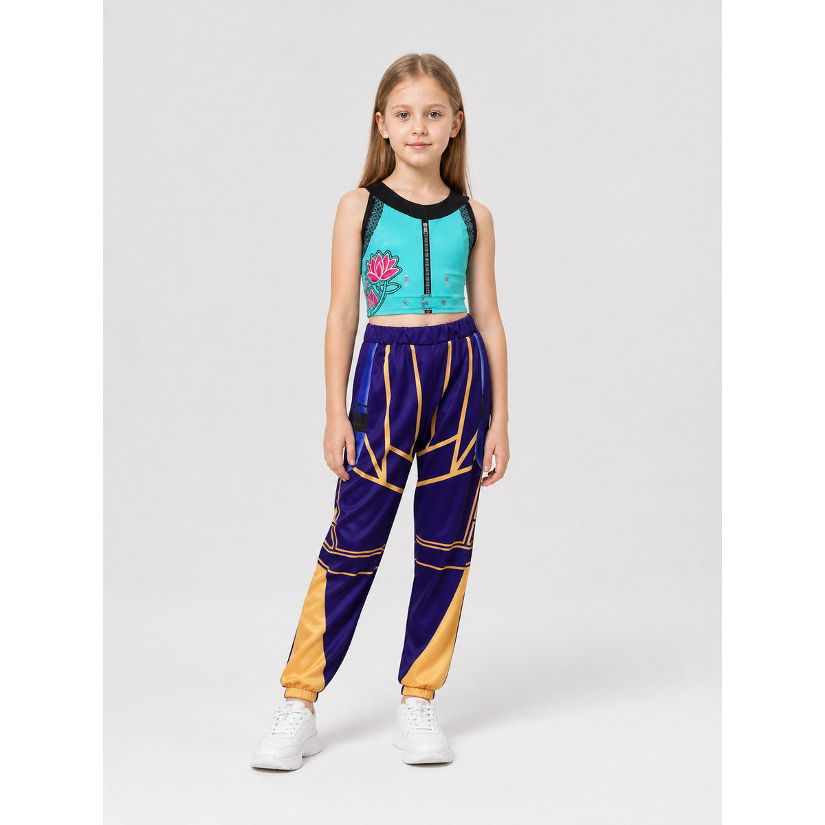 Zoe Cosplay Costume: Zip-Up Top and Pants Costumes detail