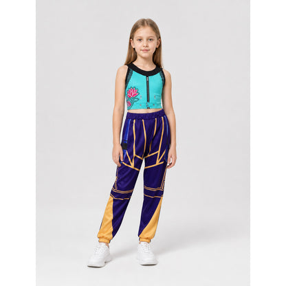 Zoe Cosplay Costume: Zip-Up Top and Pants Costumes detail
