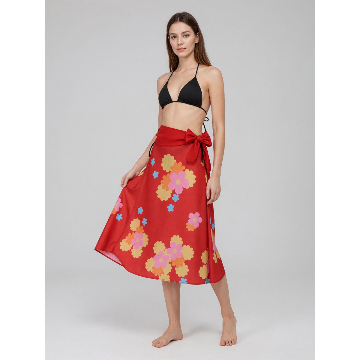 Nami Cosplay Set: Floral Bikini and Skirt