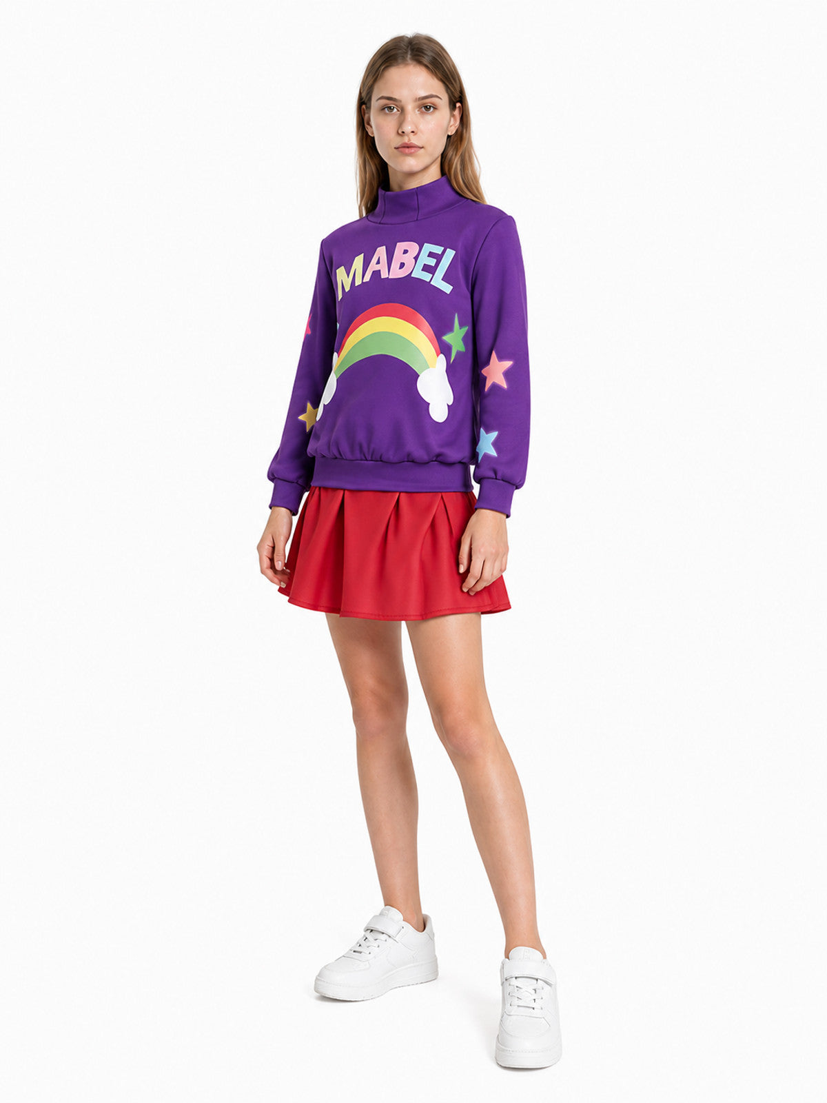 Mabel Cosplay Costume, Top and Skirt Set Costumes detail