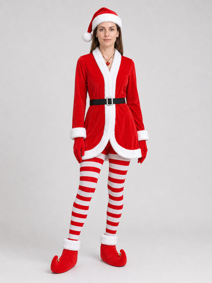 New Year Santa Costume with Dress and Accessories Costume Dresses detail