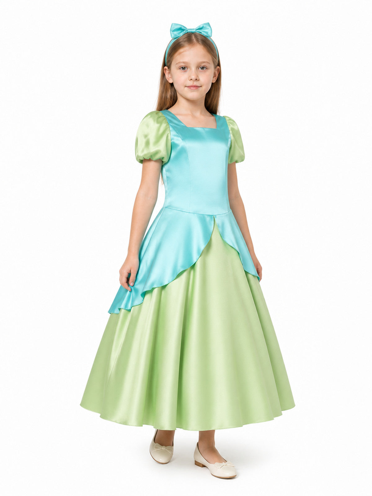 Cosplay Dress with Tiered Skirt and Headband
