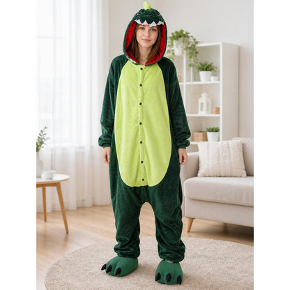 Hooded Dinosaur Costume Jumpsuit lifestyle view