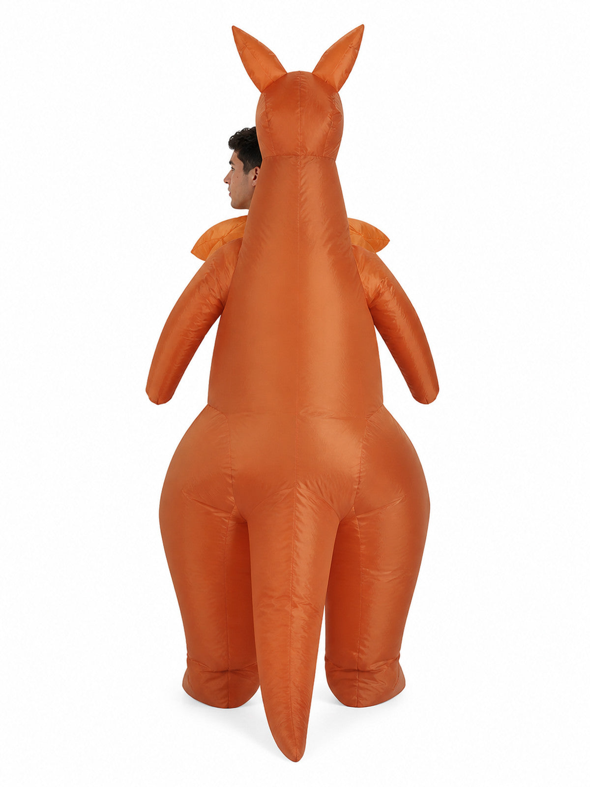 Inflatable Kangaroo Carnival Costume with Tail back view