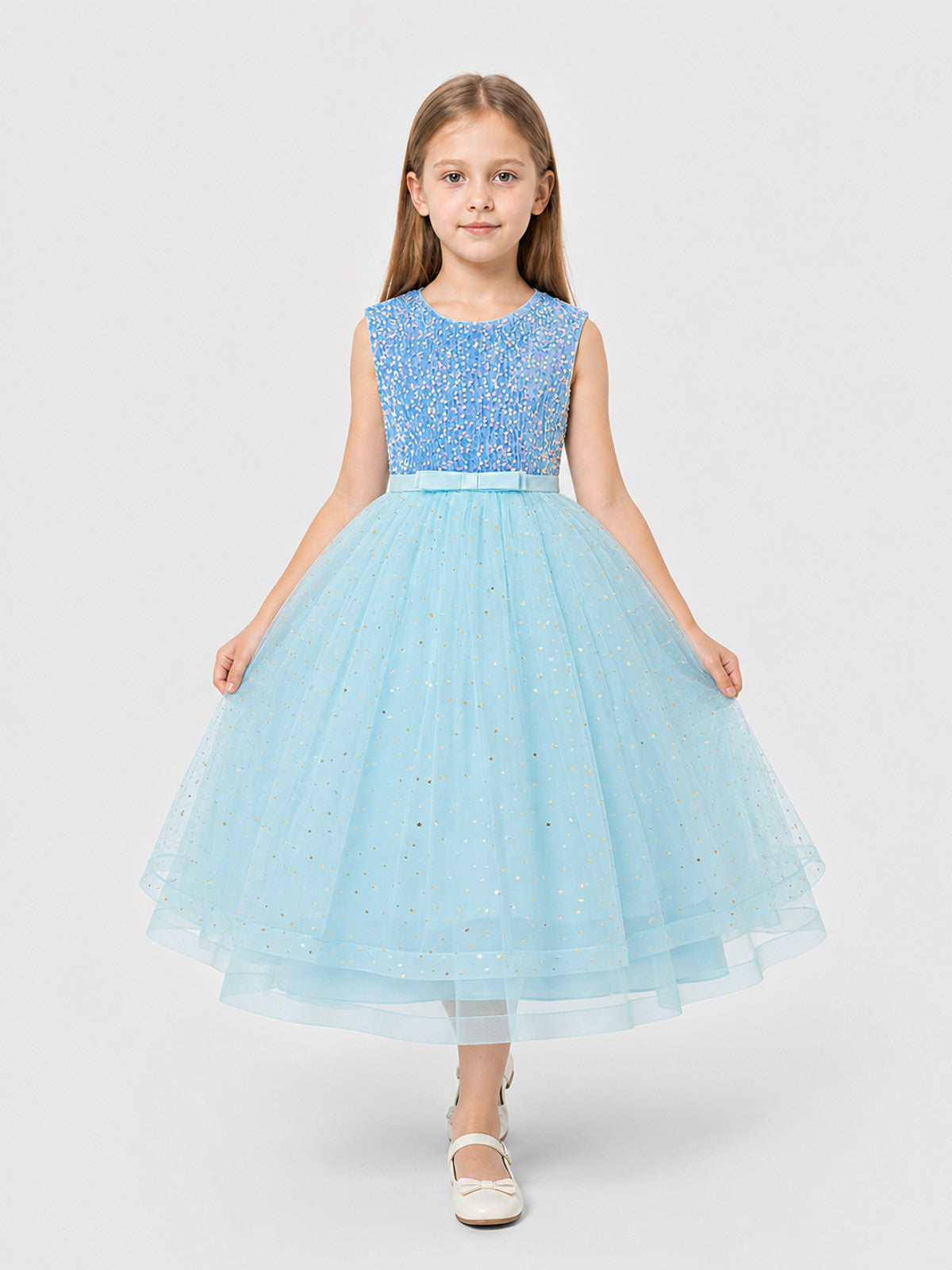 Children's Princess Dress with Sequins and a Full Skirt Costume Dresses detail