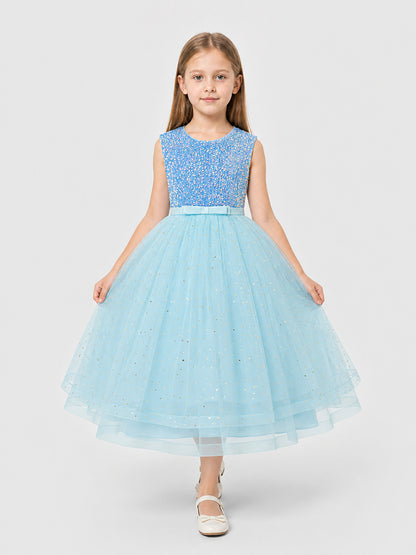 Children's Princess Dress with Sequins and a Full Skirt Costume Dresses detail