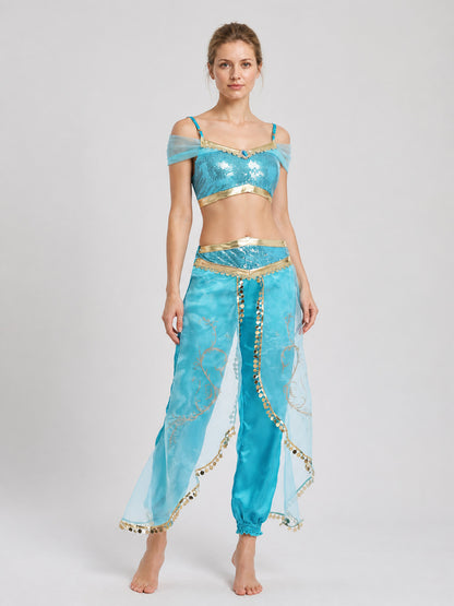 Adult Princess Jasmine Costume for Halloween Costumes detail